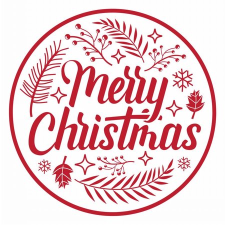 Koszulka męska biała „Merry Christmas” – świąteczny nadruk Bavenna