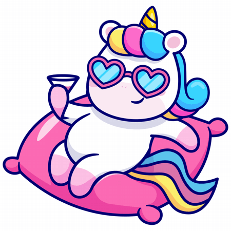 Koszulka męska (t-shirt) „Chillout unicorn” 190 g