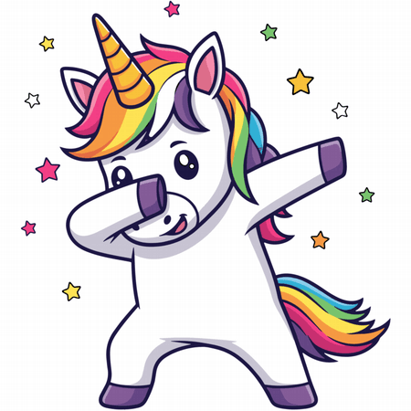 Kubek ceramiczny „Dabbing unicorn” 330 ml