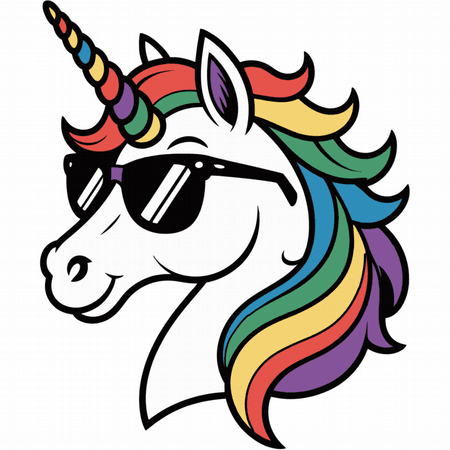 Kubek ceramiczny „Cool galaxy unicorn” 330 ml