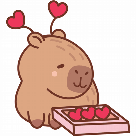 Kubek ceramiczny biały Zakochana Kapibara | Bavenna