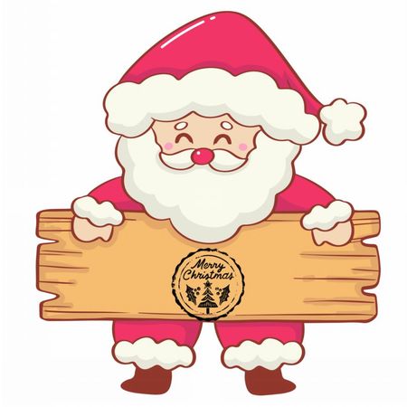  Mikołaj z tabliczką