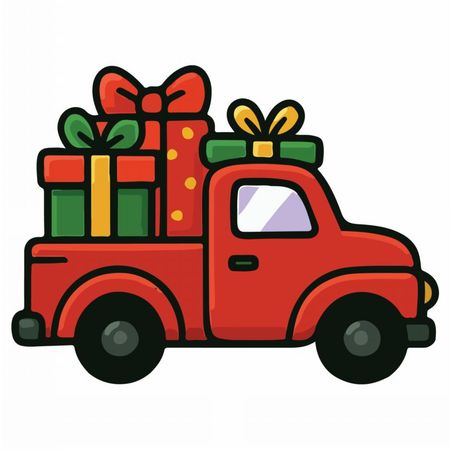 Samochód z prezentami
