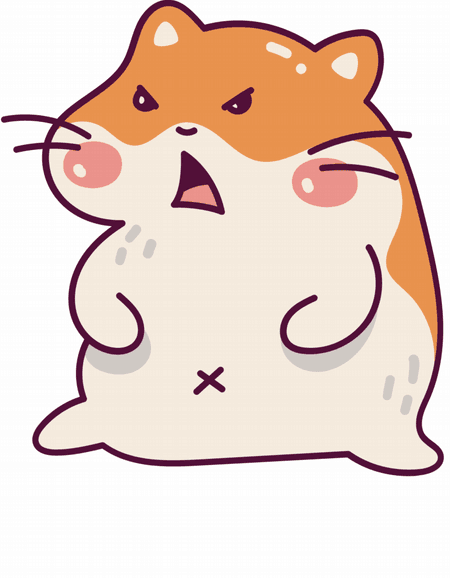 Kubek ceramiczny biały Zły Chomik | Bavenna