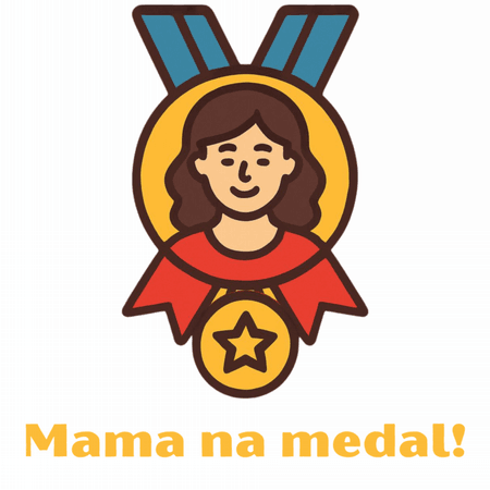 Kubek ceramiczny „Mama na medal