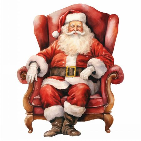 Mikołaj na fotelu