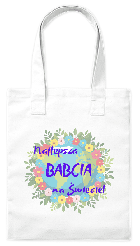 Torba bawełniana eko Najlepsza Babcia na Świecie! 220g | Bavenna
