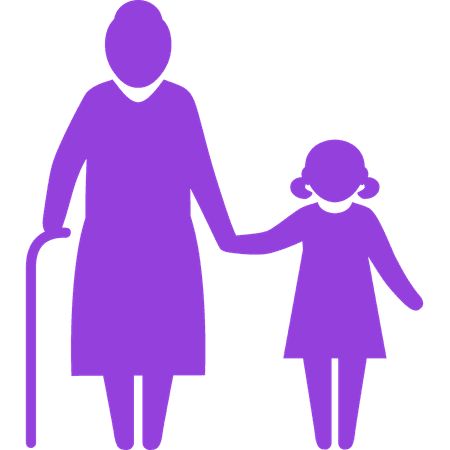 Torba bawełniana eko Babcia z Wnuczką 220g | Bavenna