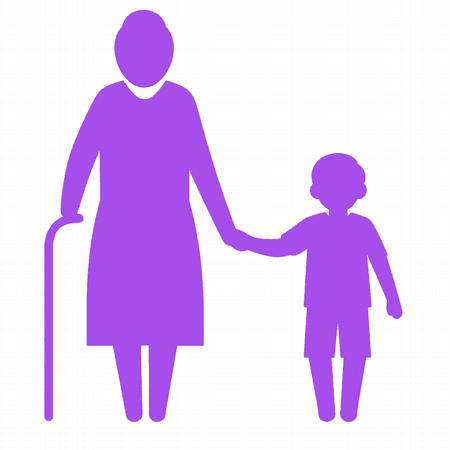 Torba bawełniana eko Babcia z Wnukiem 220g | Bavenna