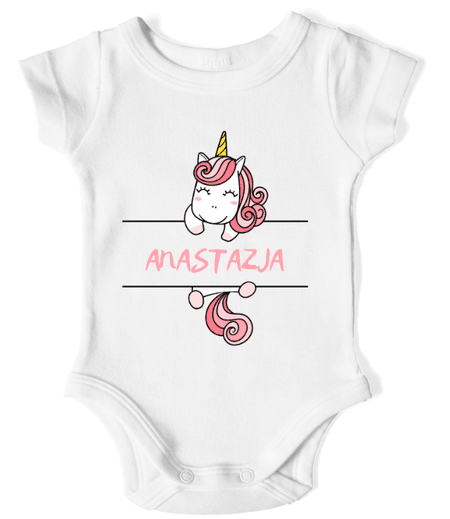 Body niemowlęce „Magic unicorn” - personalizowane 145 g