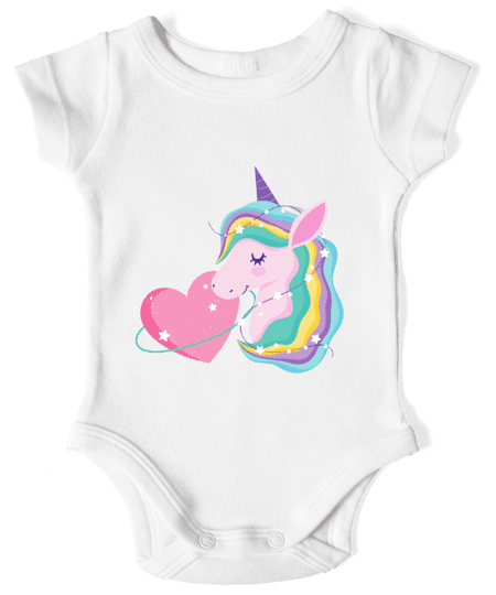 Body niemowlęce „Sweet heart unicorn” 145 g