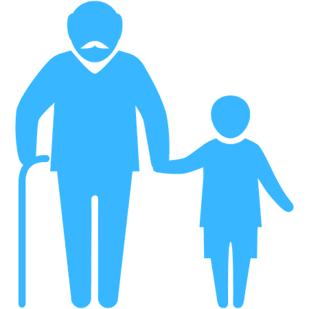 Torba bawełniana eko Dziadek z Wnukiem 220g | Bavenna