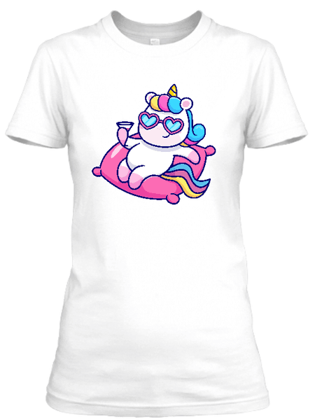 Koszulka damska (t-shirt) „Chillout unicorn” 160 g