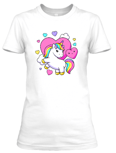 Koszulka damska (t-shirt) „Lovely unicorn” 160 g