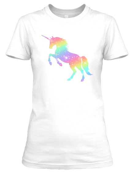 Koszulka damska (t-shirt) „Stardust unicorn” 160 g