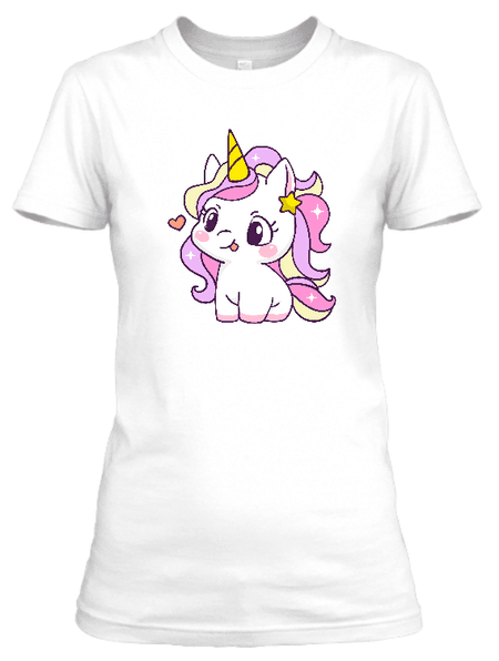 Koszulka damska (t-shirt) „Starry sparkle unicorn” 160 g