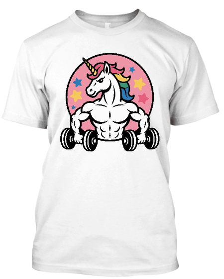 Koszulka dziecięca (t-shirt) „Gym beats unicorn” 155 g
