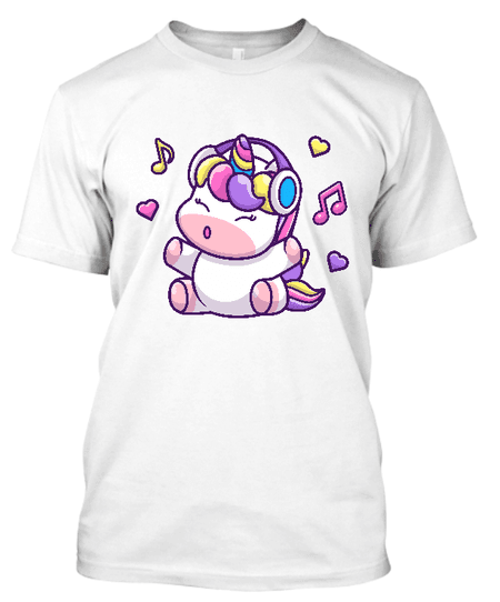 Koszulka dziecięca (t-shirt) „Music vibe unicorn” 155 g