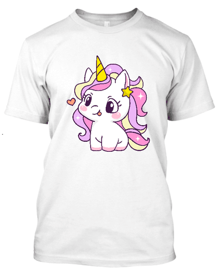 Koszulka dziecięca (t-shirt) „Starry sparkle unicorn” 155 g