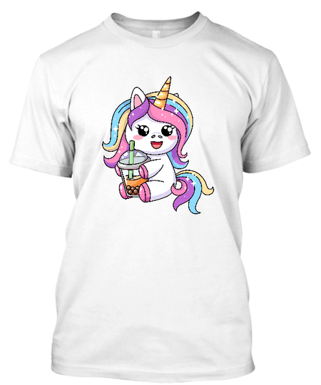 Koszulka dziecięca (t-shirt) „Sweetie unicorn bubble tea” 155 g