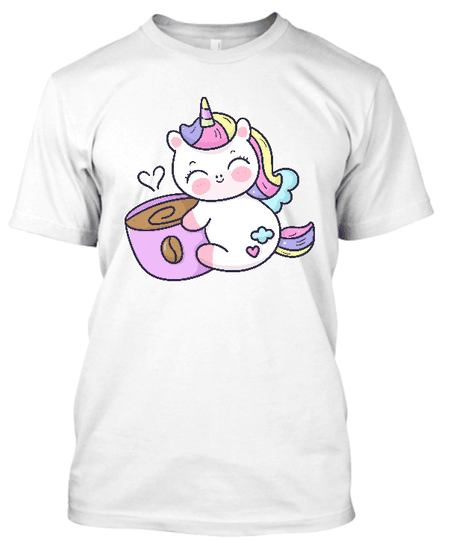 Koszulka męska (t-shirt) „Coffee hug unicorn” 190 g