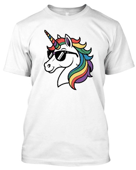 Koszulka męska (t-shirt) „Cool galaxy unicorn” 190 g