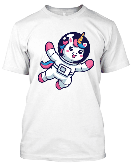 Koszulka męska (t-shirt) „Cosmic explorer unicorn” 190 g