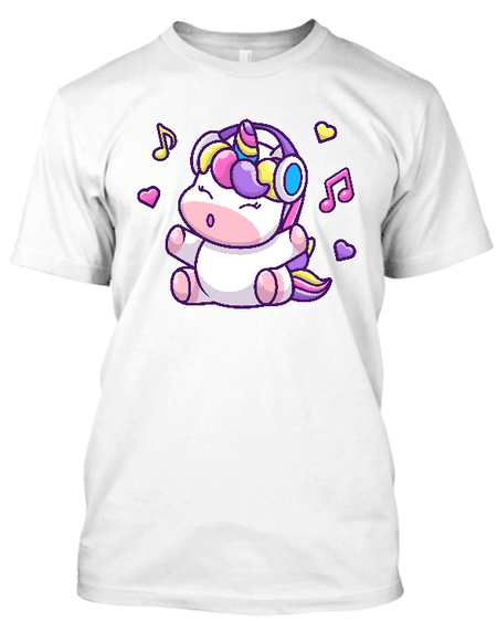 Koszulka męska (t-shirt) „Music vibe unicorn” 190 g