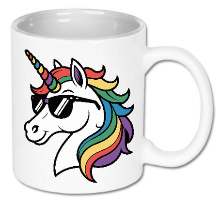 Kubek ceramiczny „Cool galaxy unicorn” 330 ml