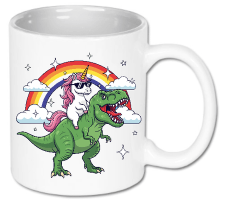 Kubek ceramiczny „Epic ride unicorn” 330 ml