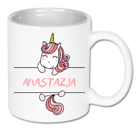 Kubek ceramiczny „Magic unicorn” - personalizowany 330 ml