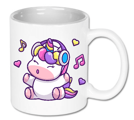 Kubek ceramiczny „Music vibe unicorn” 330 ml