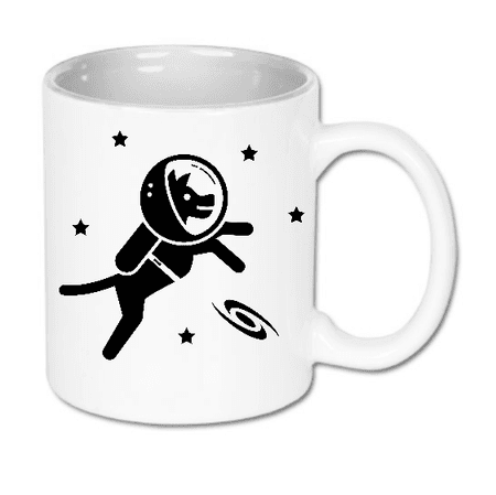 Kubek ceramiczny biały Pies Kosmita | Bavenna