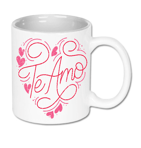 Kubek ceramiczny biały Te Amo | Bavenna