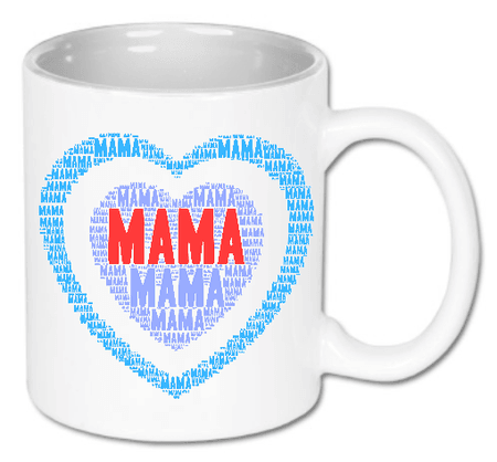 Kubek ceramiczny „Serce pełne Mamy” 330 ml
