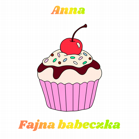 Torba bawełniana eko „Fajna Babeczka” - personalizowana 220 g