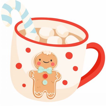 Torba bawełniana eko „Kubek z pierniczkiem” 220 g