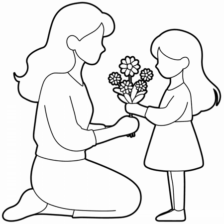 Torba bawełniana eko „Mama i córka” 220 g