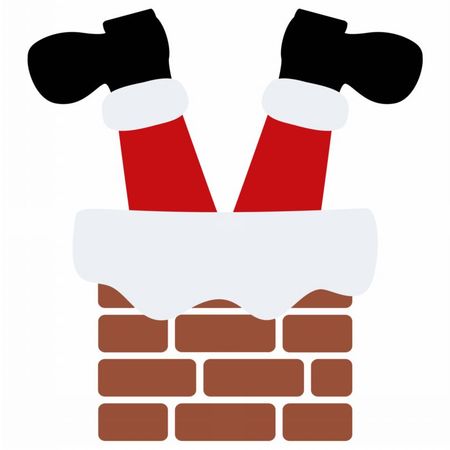 Torba bawełniana eko „Mikołaj w kominie” 220 g