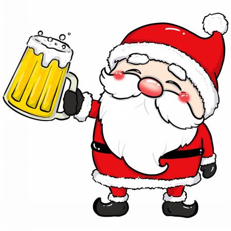 Torba bawełniana eko „Mikołaj z kuflem” 220 g