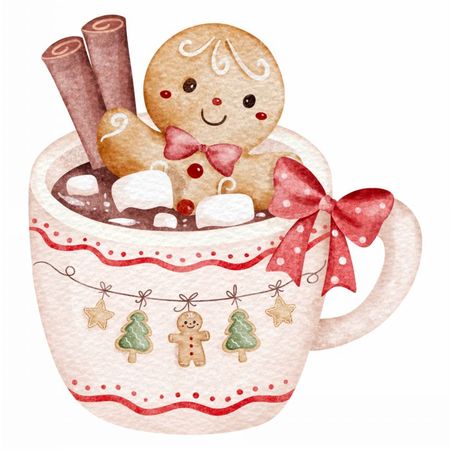 Torba bawełniana eko „Pierniczek w filiżance” 220 g