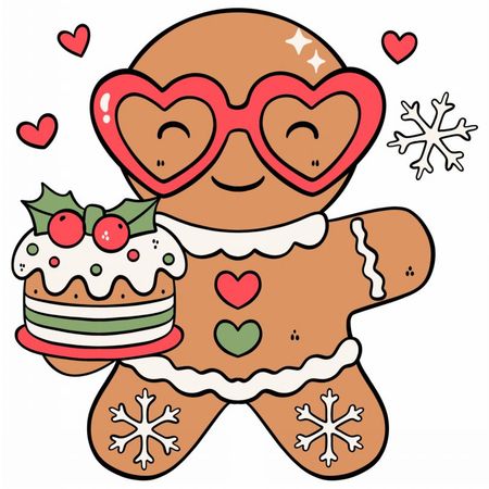 Torba bawełniana eko „Pierniczek w okularach” 220 g 