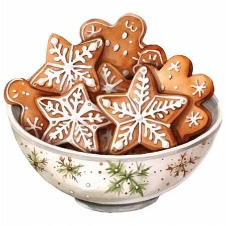 Torba bawełniana eko „Pierniczki w misce” 220 g