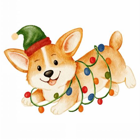 Torba bawełniana eko „Piesek w lampkach” 220 g