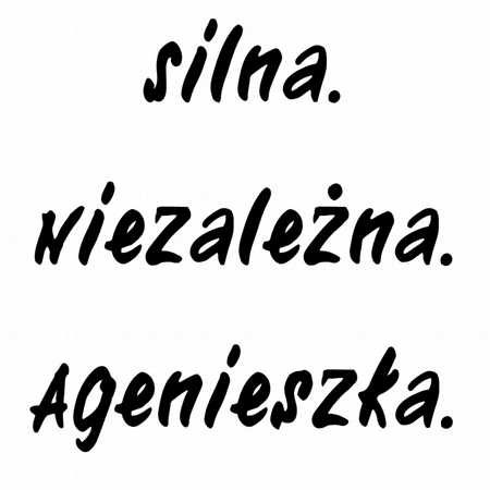 Torba bawełniana eko „Silna niezależna