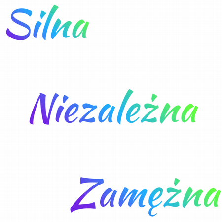 Torba bawełniana eko „Silna Niezależna Zamężna”  220 g
