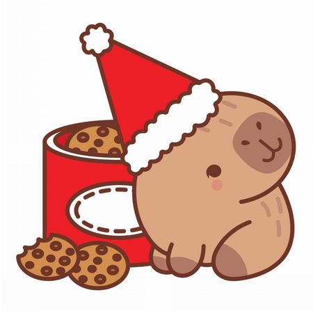 Torba bawełniana eko „Świąteczna kapibara” 220 g