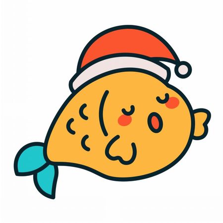 Torba bawełniana eko „Świąteczna rybka” 220 g