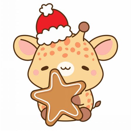 Torba bawełniana eko „Świąteczna żyrafa” 220 g