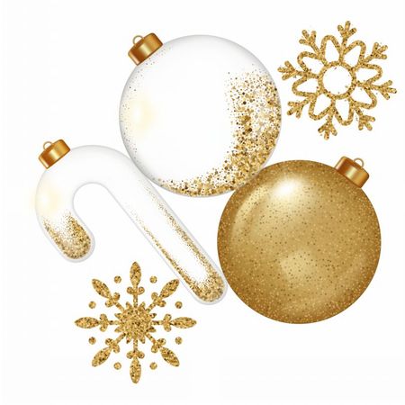 Torba bawełniana eko „Świąteczne ozdoby” 220 g